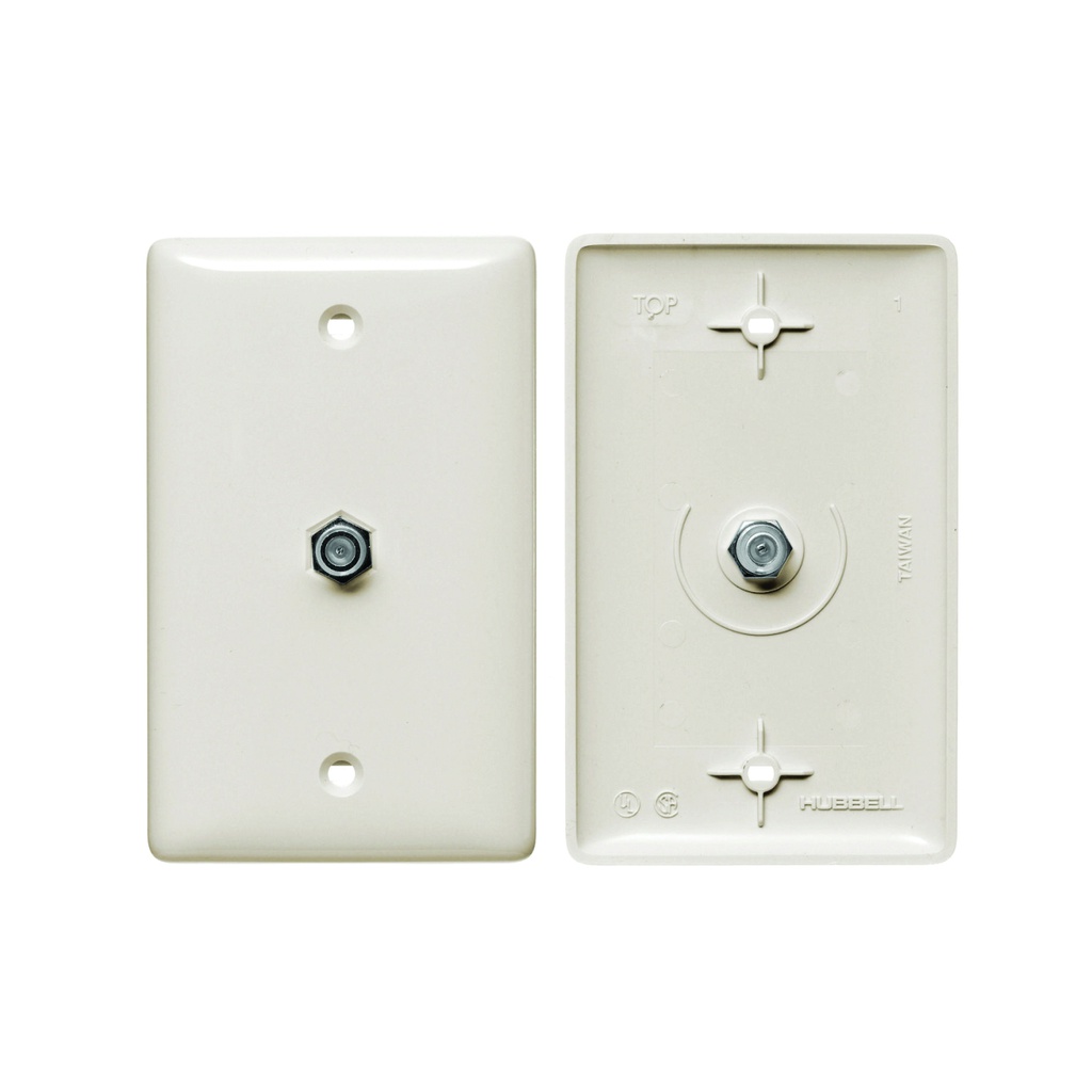 HUBBELL NS750LA Toma para TV light almond