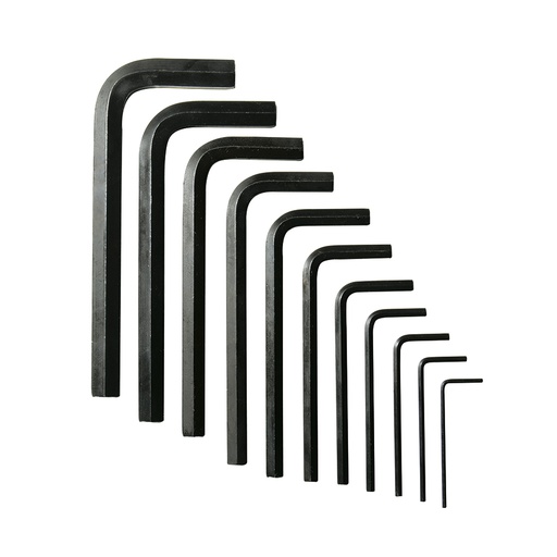 [HER.04.460] [4976A] URREA Juego de 11 llaves hexagonales"L" métricos con estuche