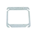 Placa adaptador para caja de 4"x4" a 2 gang plana
