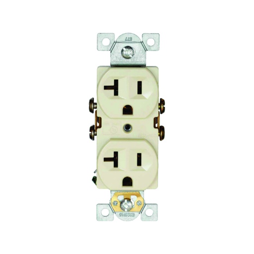 [WIR.04.134] [877V] Tomacorriente polarizado doble 20A, 120V