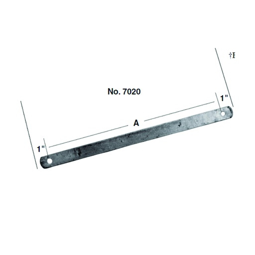 [HYA.03.244] [FW7130] Tirante de platina de 30"x1¼" ø 7/16
