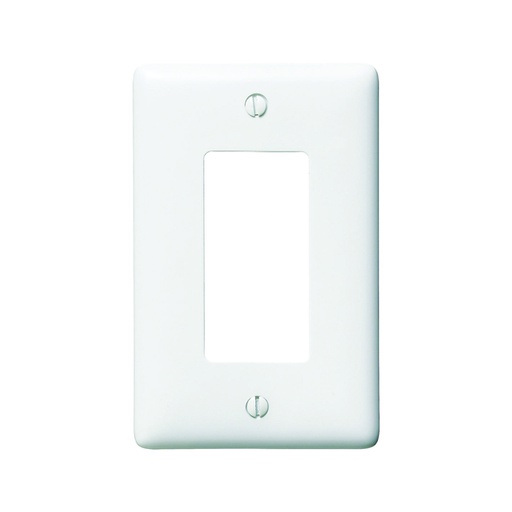 [WIR.03.231] [NP26W] HUBBELL NP26W Placa para interruptor decorativo sencillo 1/8", 1 gang, blanco