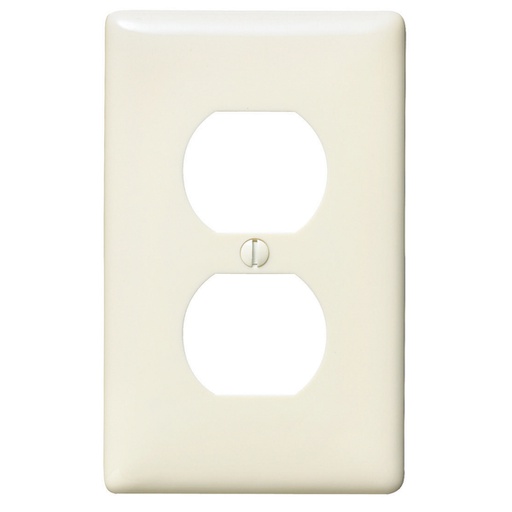 [WIR.03.287] [NP8LA] HUBBELL NP8LA Placa para interruptor doble de 1/8", 1 gang, light almond