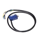 Interruptor de final de carrera XCMD2110L1 con émbolo con extremo metálico, acción rápida, cable 1 metro, 1NC + 1NO, OsiSense XC