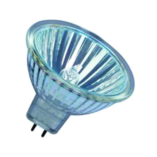 [ILU.01.1166] [P21795-83-DEPURADO] SYLVANIA Reflector halógeno MR16, 50W, GU5.3, paquete 3 unidades