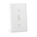 Placa interruptor sencillo de pared blanco, UL